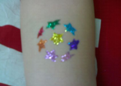 Glitter Stars Tattoo